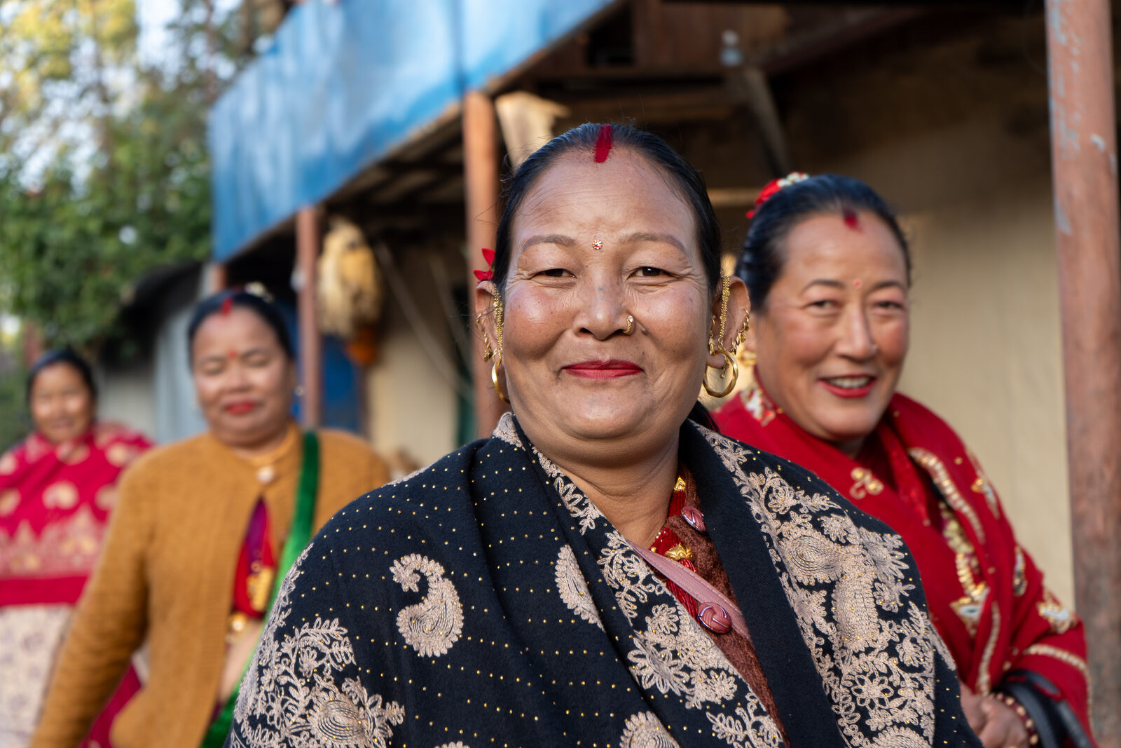 Group of women in ceremonial dress